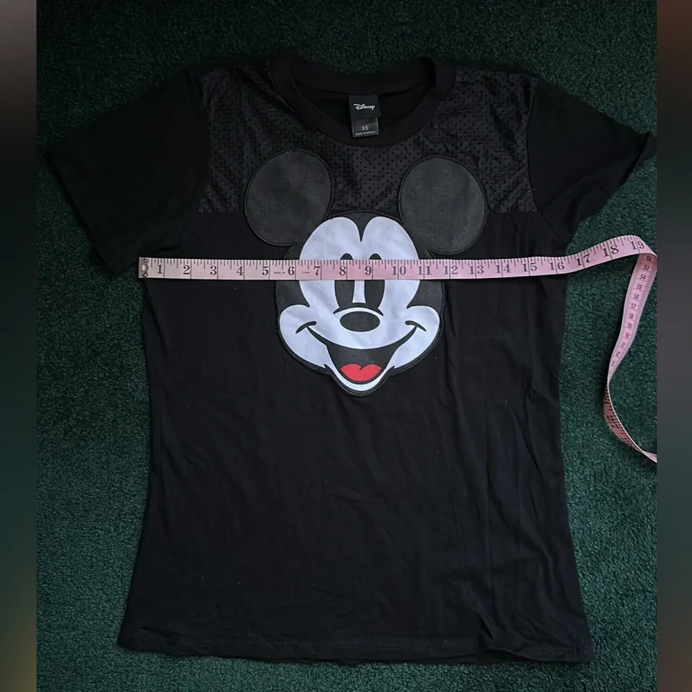Disney Mesh Panel Mickey Short Sleeved T-shirt